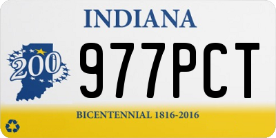 IN license plate 977PCT