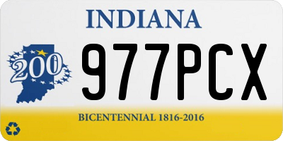 IN license plate 977PCX
