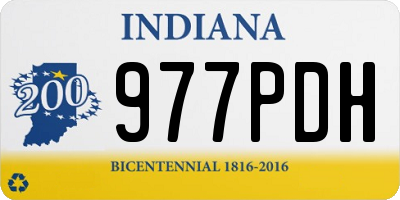 IN license plate 977PDH