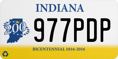 IN license plate 977PDP
