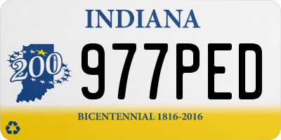 IN license plate 977PED