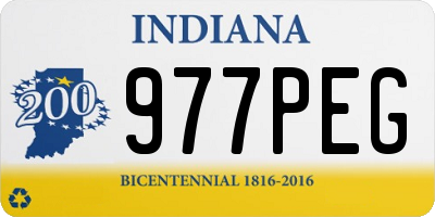 IN license plate 977PEG