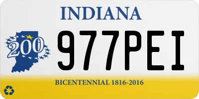 IN license plate 977PEI