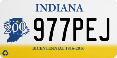 IN license plate 977PEJ