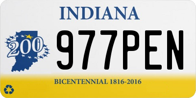 IN license plate 977PEN