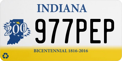 IN license plate 977PEP