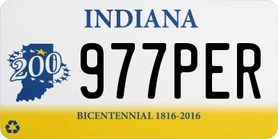 IN license plate 977PER