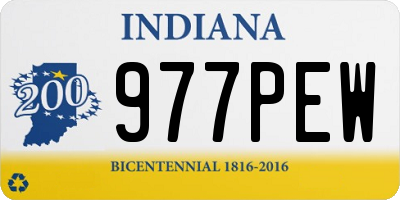 IN license plate 977PEW