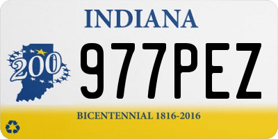 IN license plate 977PEZ