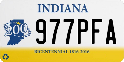 IN license plate 977PFA