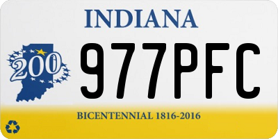 IN license plate 977PFC