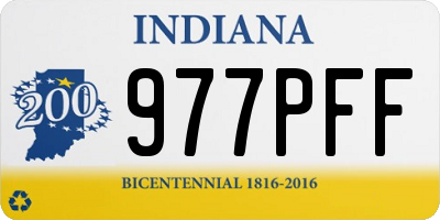 IN license plate 977PFF