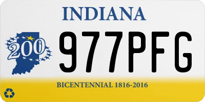 IN license plate 977PFG