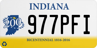 IN license plate 977PFI