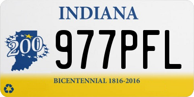 IN license plate 977PFL