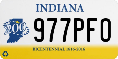 IN license plate 977PFO