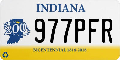 IN license plate 977PFR