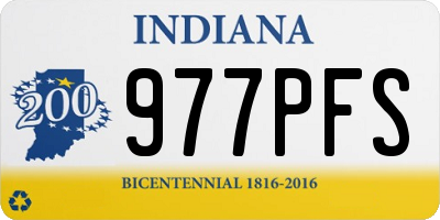 IN license plate 977PFS