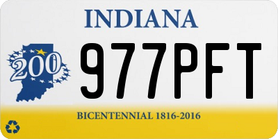 IN license plate 977PFT