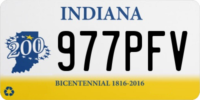IN license plate 977PFV