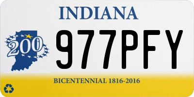 IN license plate 977PFY