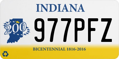 IN license plate 977PFZ