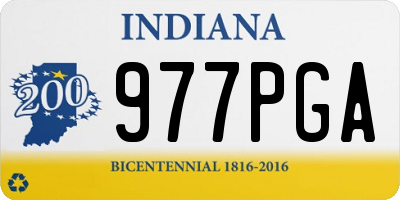 IN license plate 977PGA