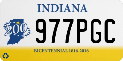 IN license plate 977PGC