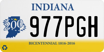 IN license plate 977PGH