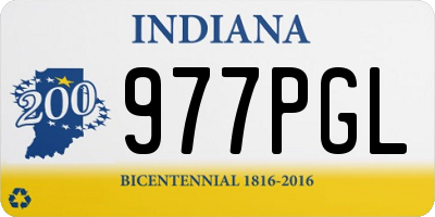 IN license plate 977PGL