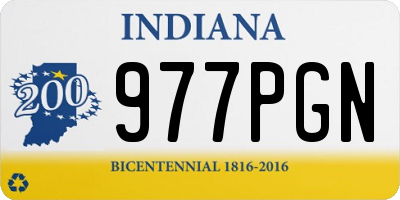 IN license plate 977PGN