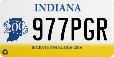 IN license plate 977PGR