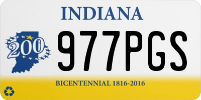 IN license plate 977PGS