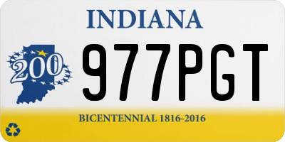 IN license plate 977PGT