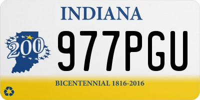 IN license plate 977PGU