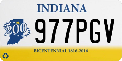 IN license plate 977PGV