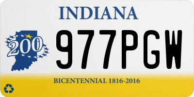 IN license plate 977PGW