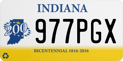 IN license plate 977PGX