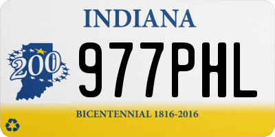 IN license plate 977PHL