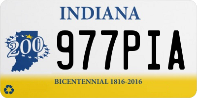 IN license plate 977PIA