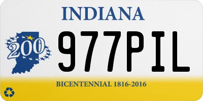 IN license plate 977PIL