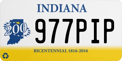 IN license plate 977PIP