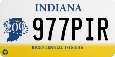 IN license plate 977PIR