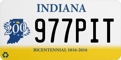 IN license plate 977PIT