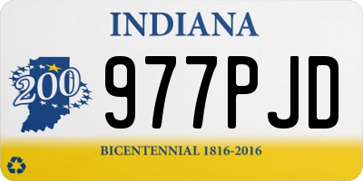 IN license plate 977PJD