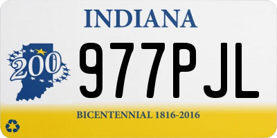 IN license plate 977PJL