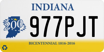 IN license plate 977PJT