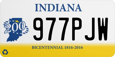 IN license plate 977PJW