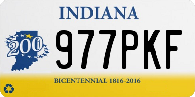 IN license plate 977PKF