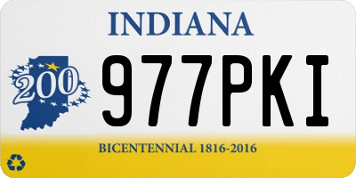 IN license plate 977PKI